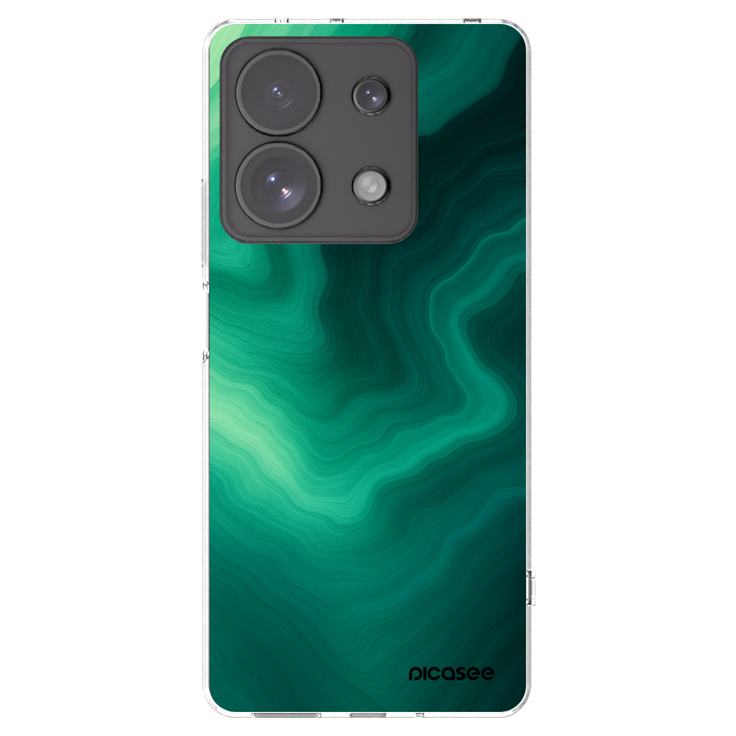 Silikónový prehľadný obal pre Xiaomi Redmi Note 13 Pro 4G - Malachite