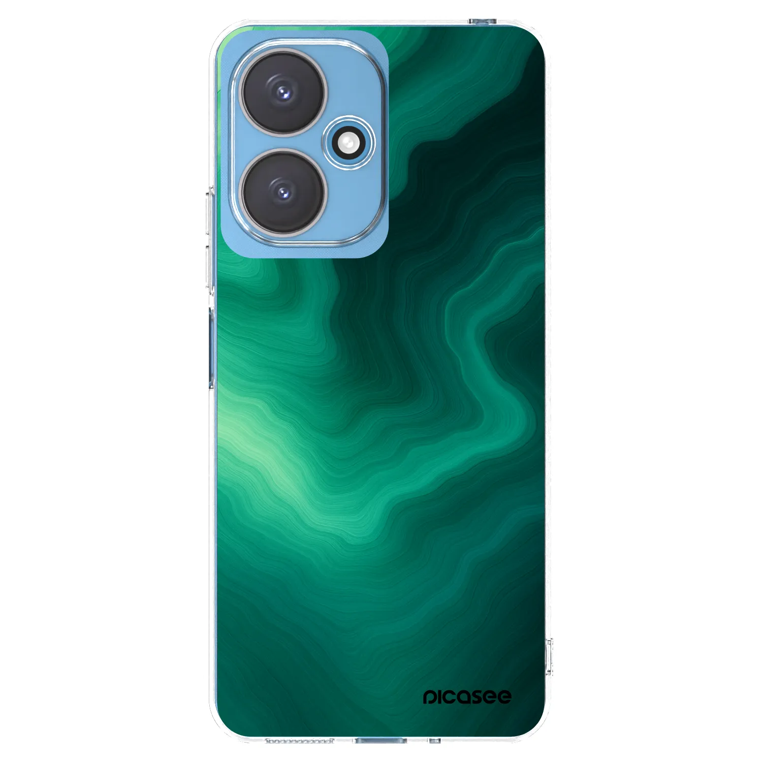 Picasee silikónový prehľadný obal pre Xiaomi Redmi 13C 5G - Malachite