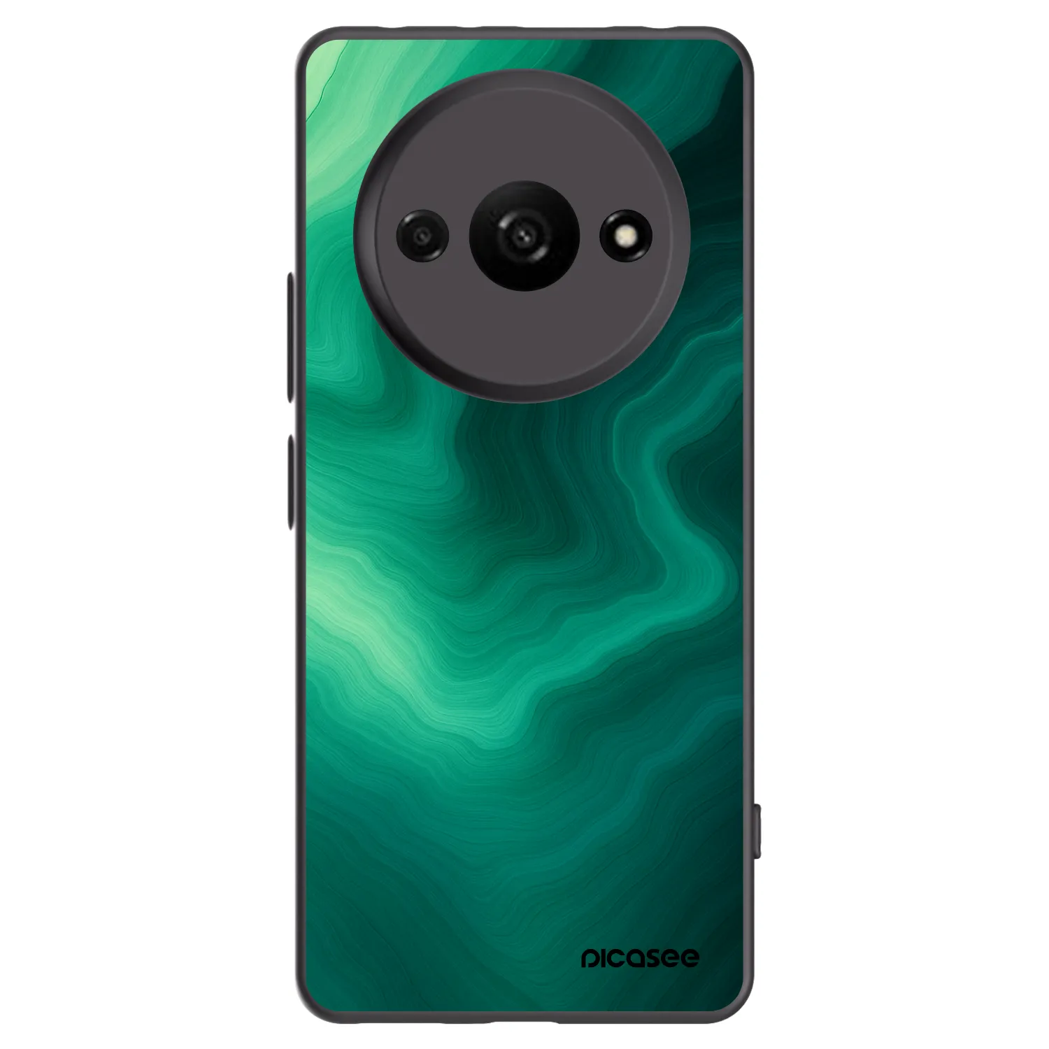 Picasee silikónový čierny obal pre Xiaomi Redmi A3 - Malachite