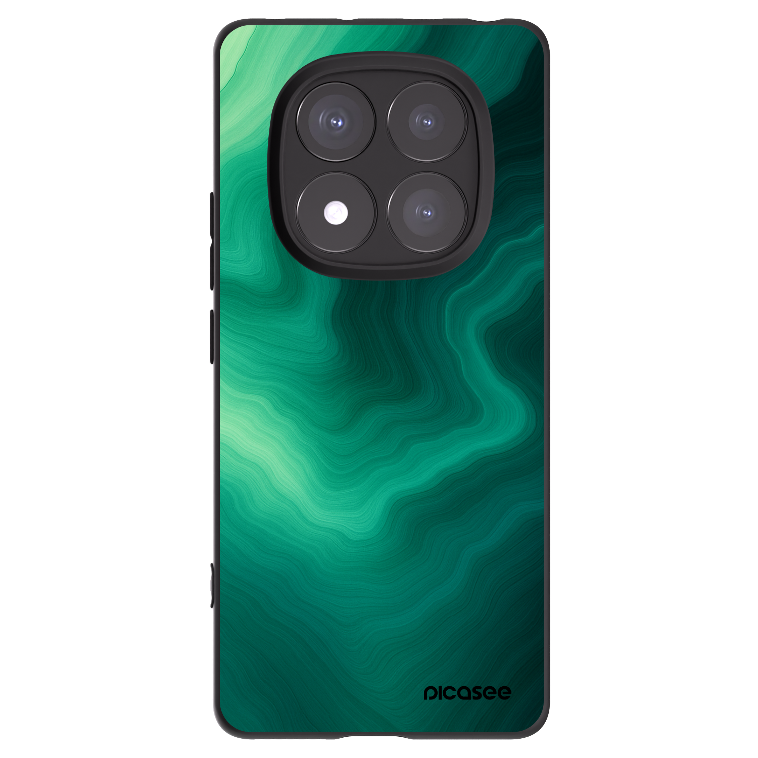 Picasee silikónový čierny obal pre Xiaomi Redmi Note 14 Pro+ 5G - Malachite