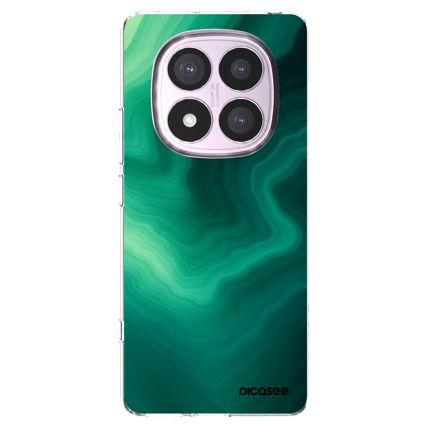 Silikónový prehľadný obal pre Xiaomi Redmi Note 14 Pro 5G - Malachite