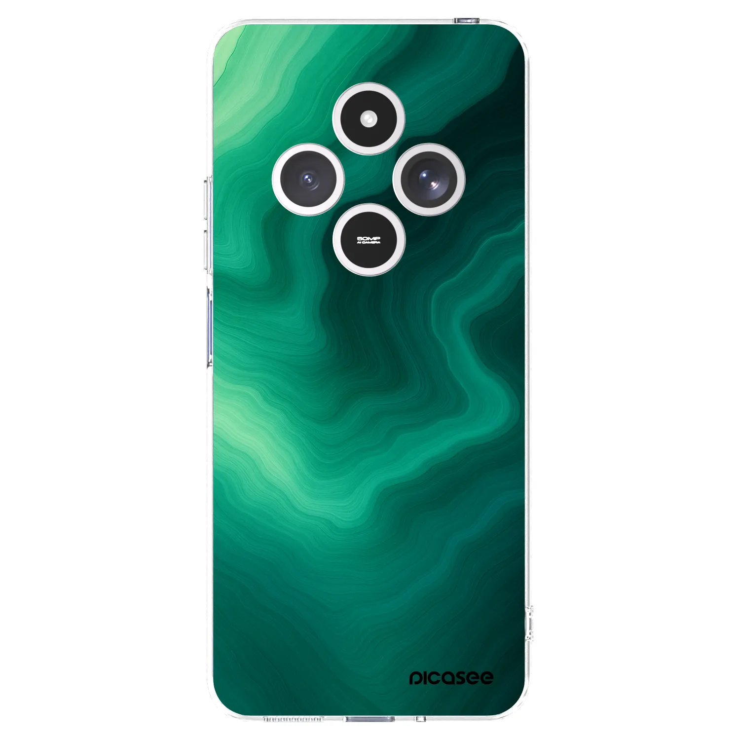 Picasee silikónový prehľadný obal pre Xiaomi Redmi 14C - Malachite