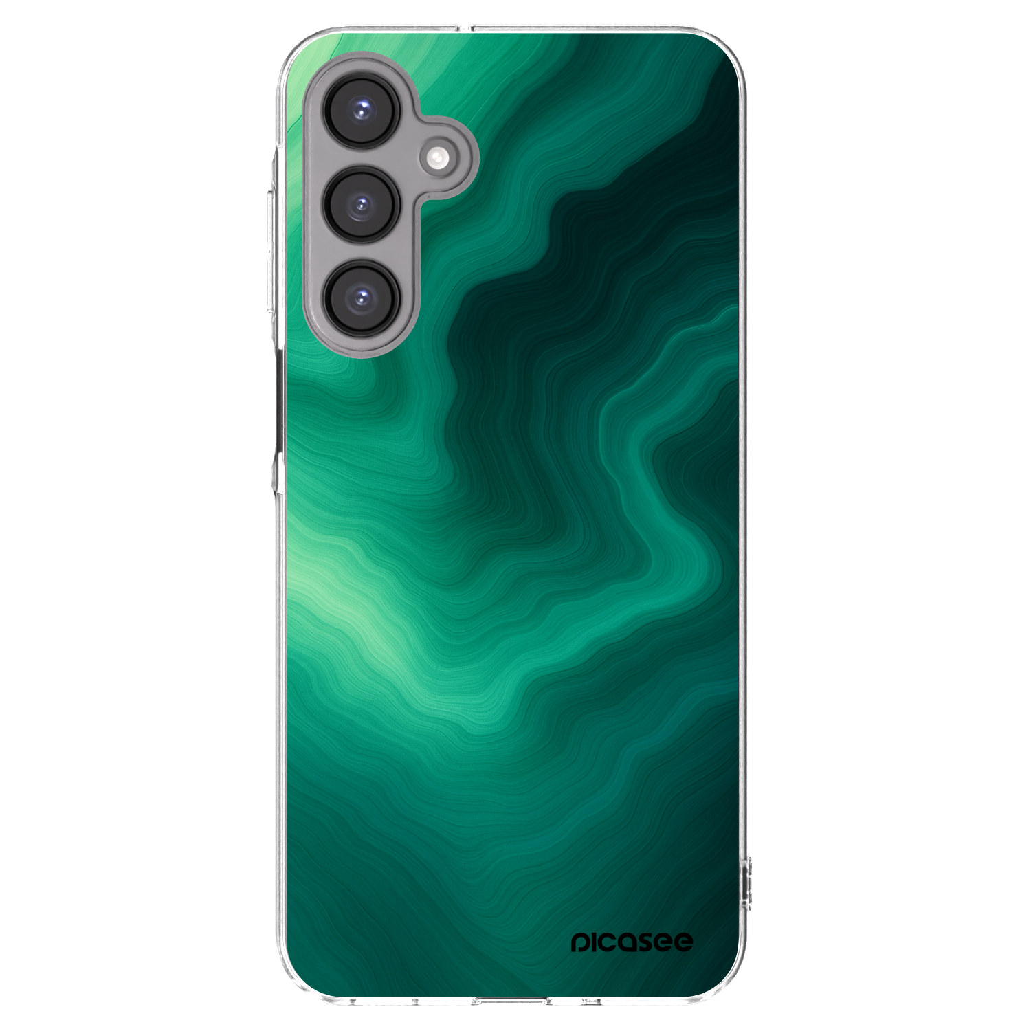 Picasee silikónový prehľadný obal pre Samsung Galaxy A16 5G - Malachite