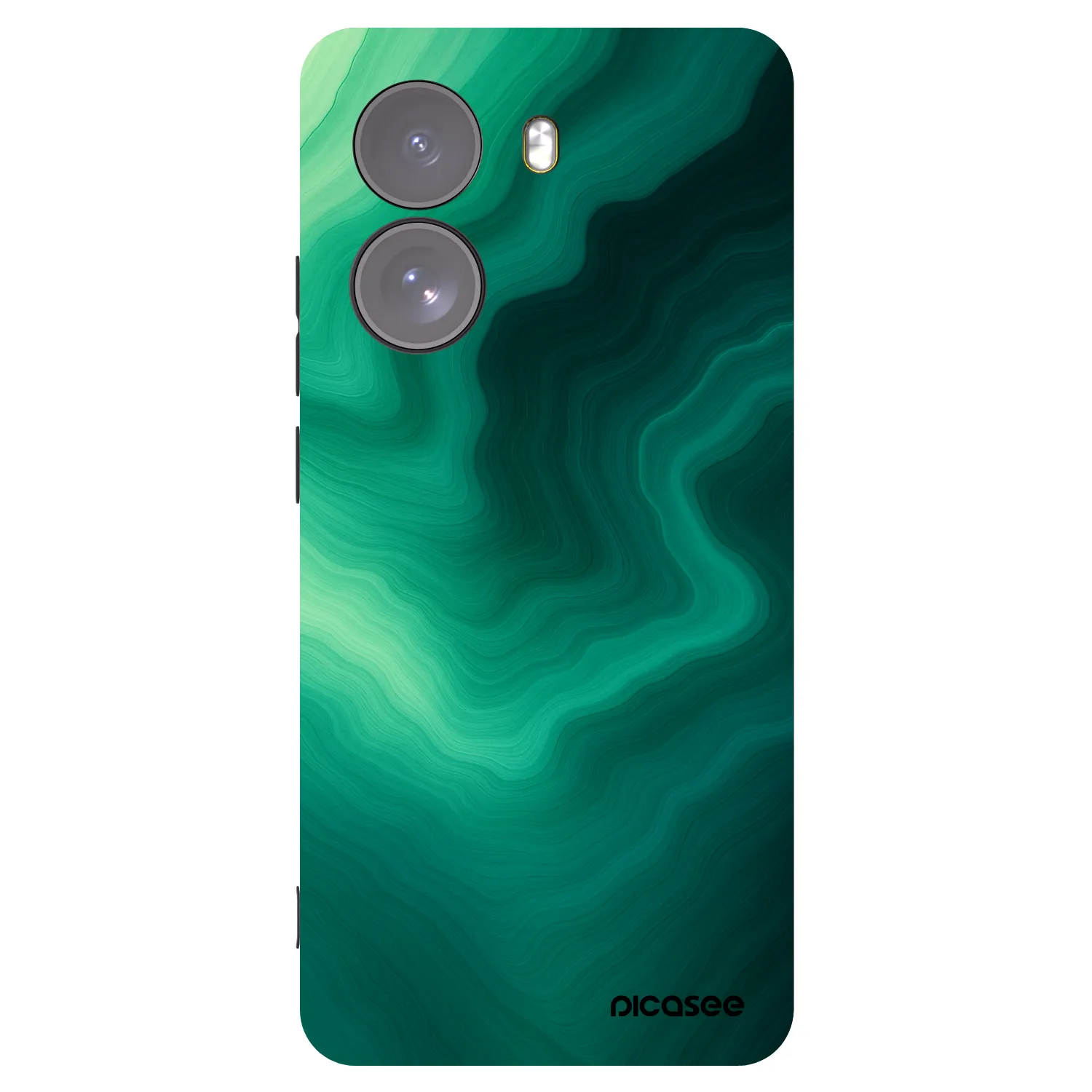 Picasee silikónový čierny obal pre Xiaomi Poco X7 - Malachite