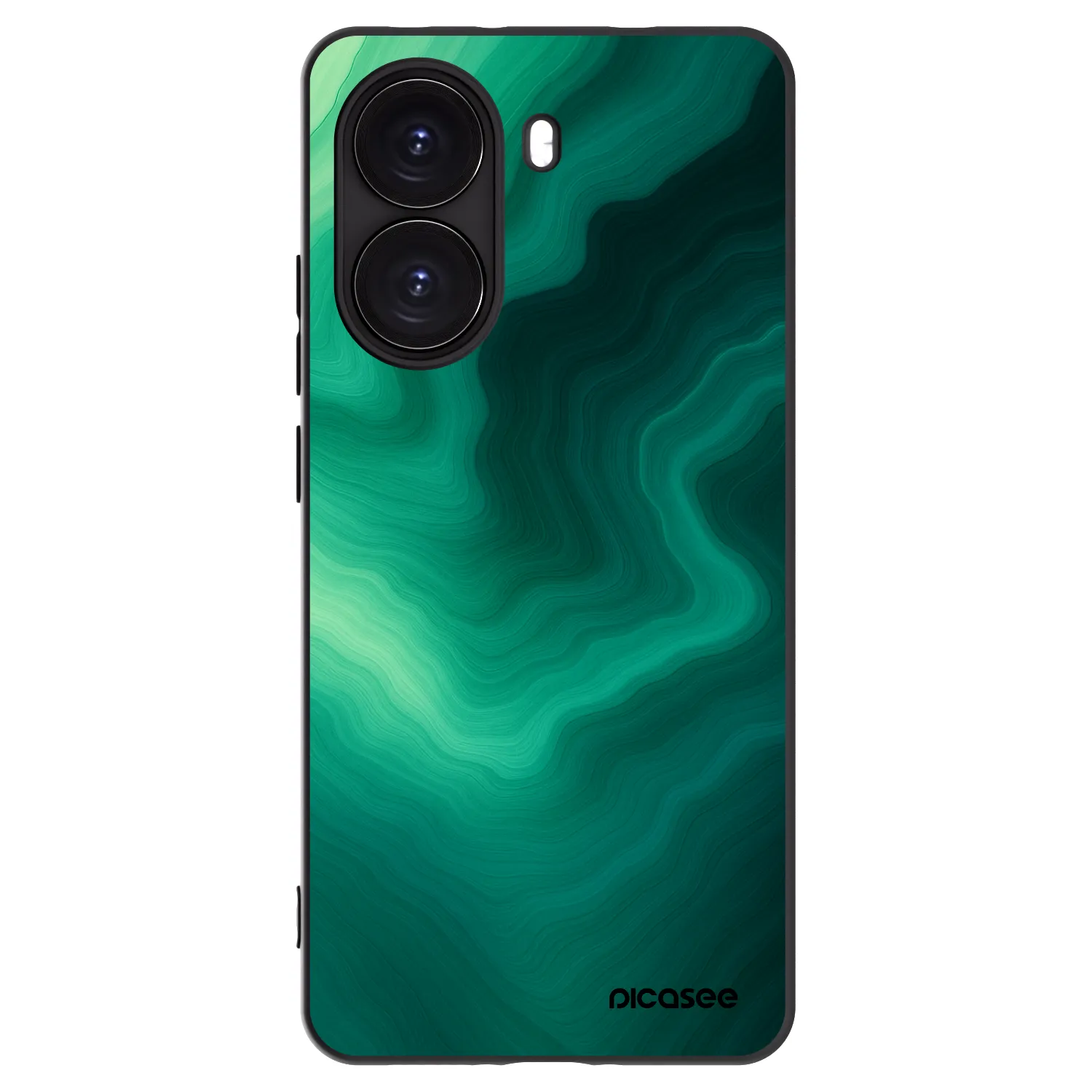 Picasee silikónový čierny obal pre Xiaomi Poco X7 Pro 5G - Malachite
