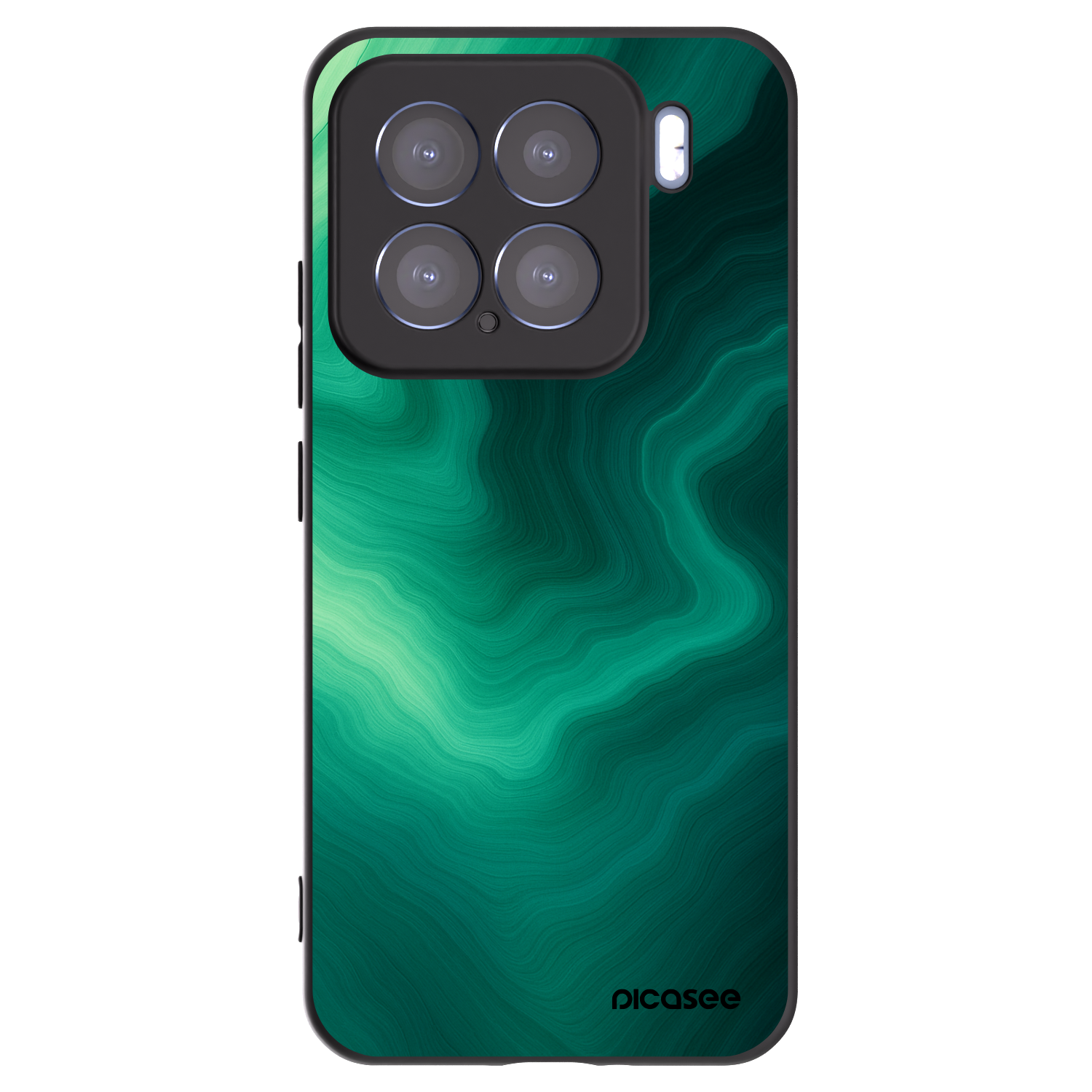 Silikónový čierny obal pre Xiaomi 15 - Malachite