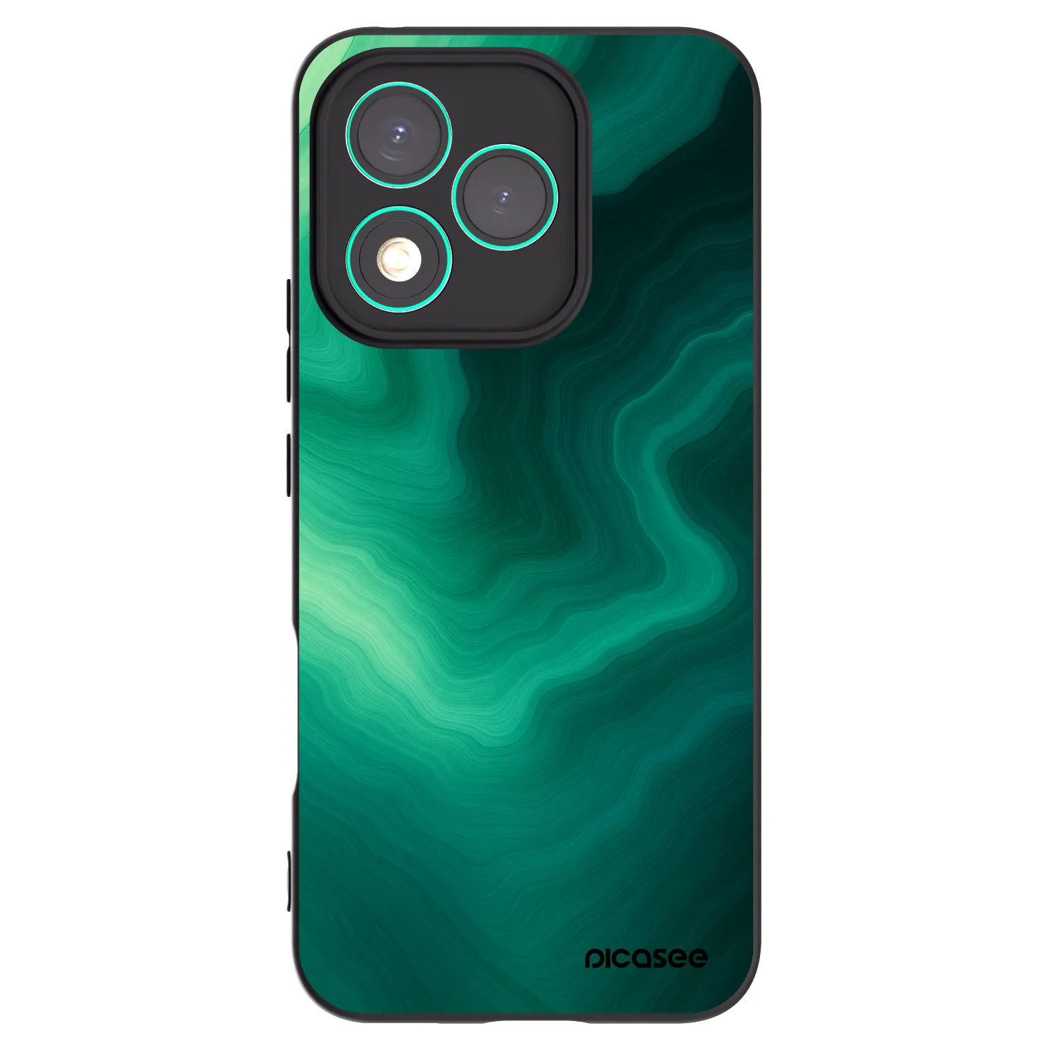 Picasee silikónový čierny obal pre Honor 400 Lite 5G - Malachite