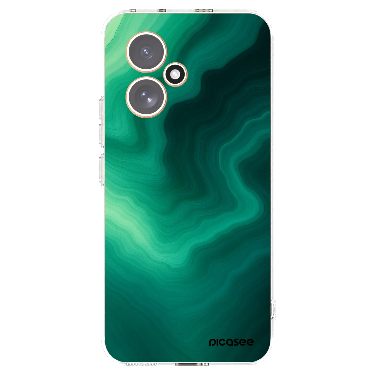 Picasee silikónový prehľadný obal pre Honor 400 5G - Malachite