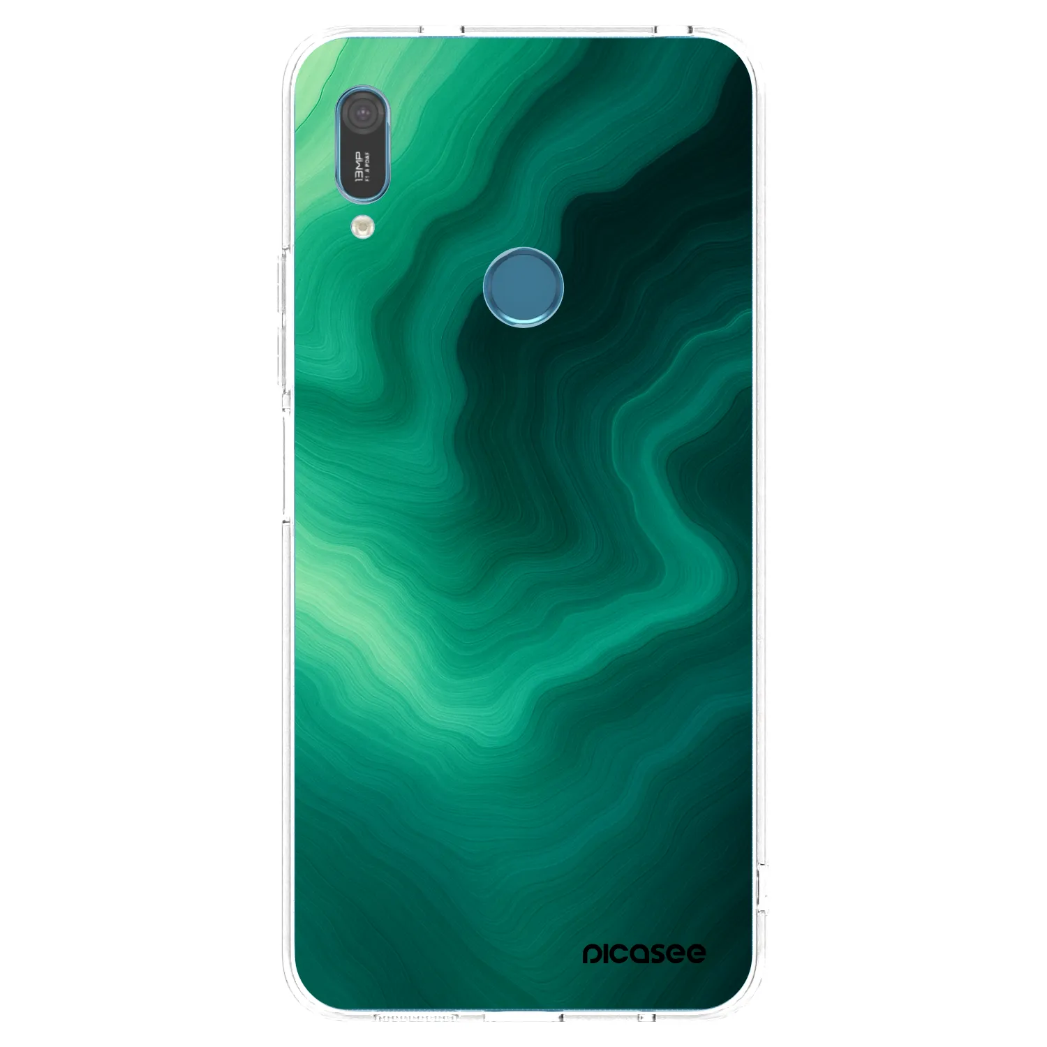 Picasee silikónový prehľadný obal pre Huawei Y6 2019 - Malachite