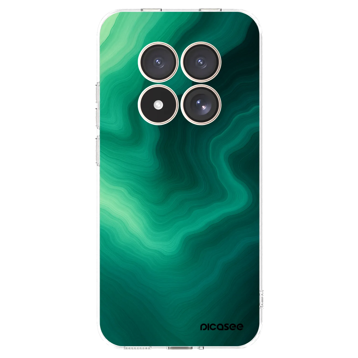 Picasee silikónový prehľadný obal pre Xiaomi Redmi Note 15 Pro 4G - Malachite