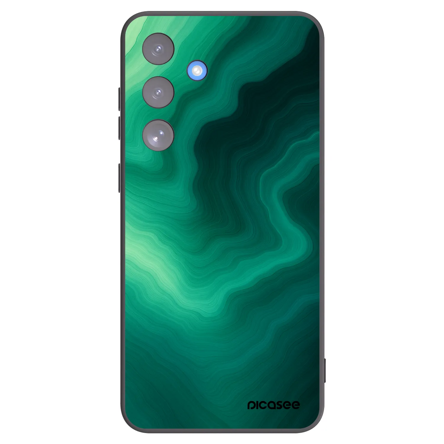 Picasee silikónový čierny obal pre Samsung Galaxy S25 FE 5G - Malachite