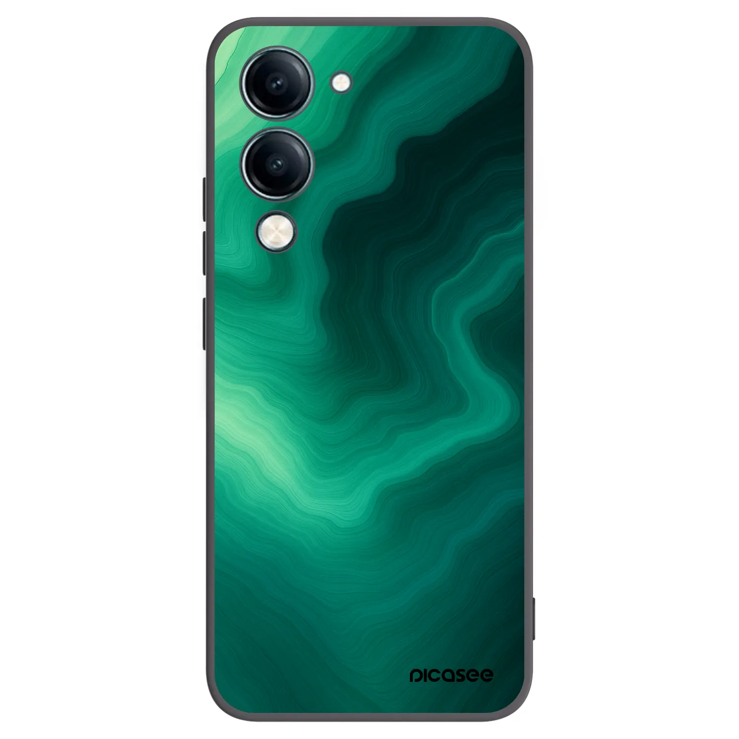 Picasee silikónový čierny obal pre Vivo Y29s 5G - Malachite