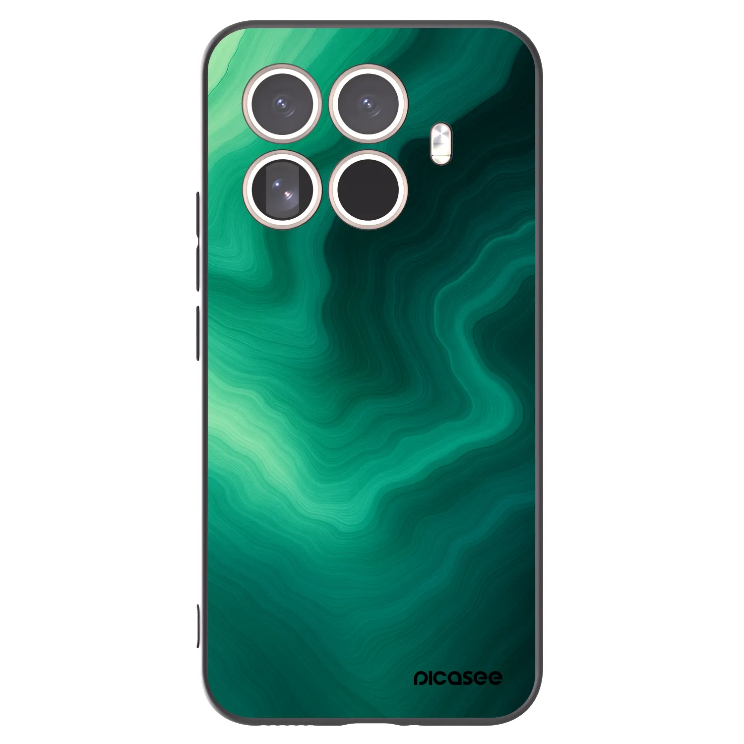 Picasee silikónový čierny obal pre Xiaomi 15T Pro - Malachite