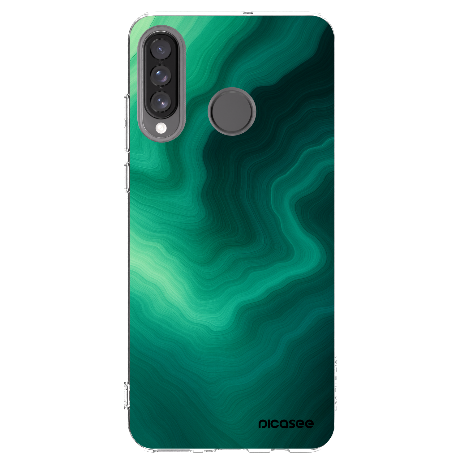 Picasee silikónový prehľadný obal pre Huawei P30 Lite - Malachite