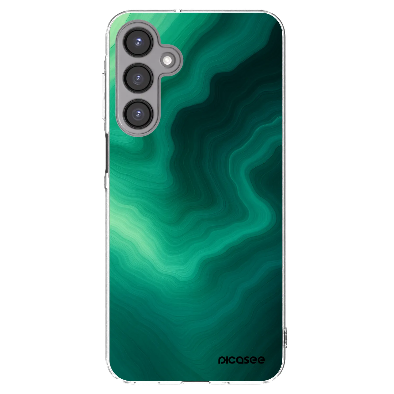 Picasee silikónový prehľadný obal pre Samsung Galaxy A16 4G - Malachite
