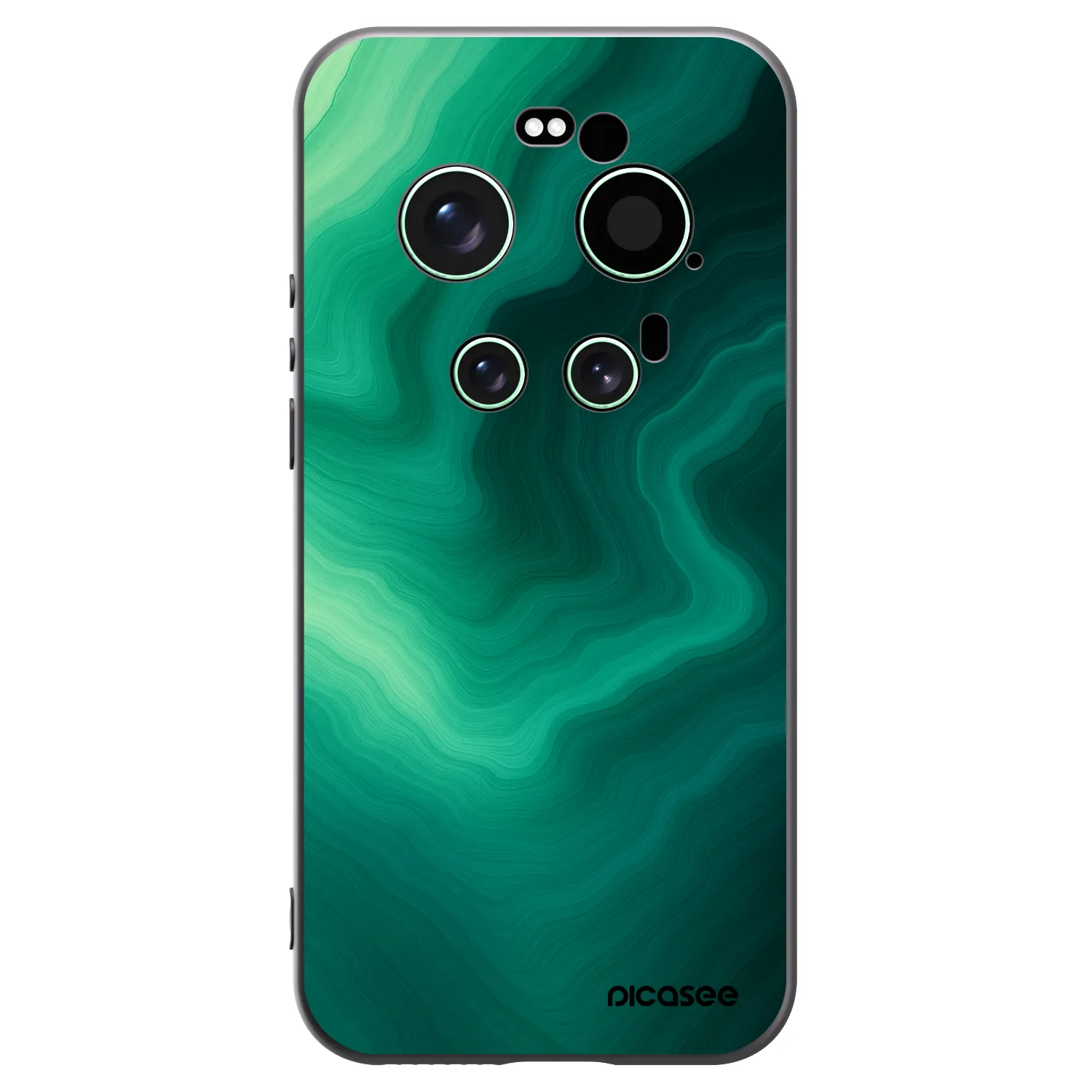 Picasee silikónový čierny obal pre Xiaomi 17 Ultra - Malachite