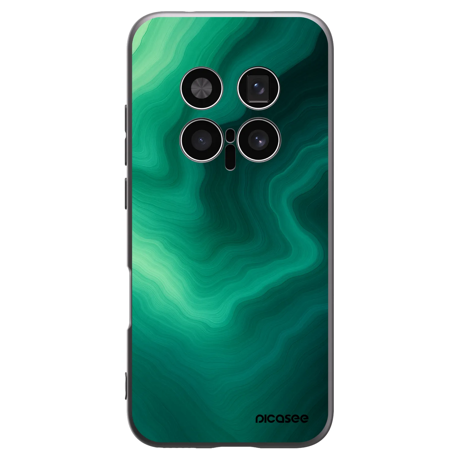 Picasee silikónový čierny obal pre Honor Magic8 Pro 5G - Malachite