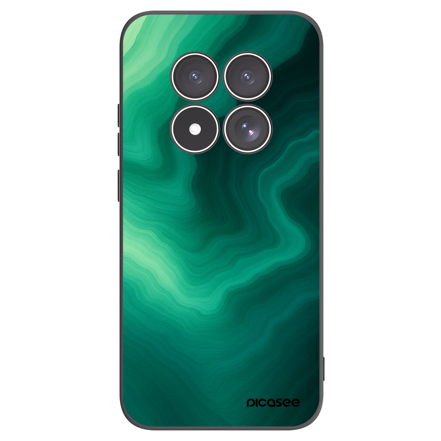 Picasee silikónový čierny obal pre Xiaomi Redmi Note 15 Pro 5G - Malachite