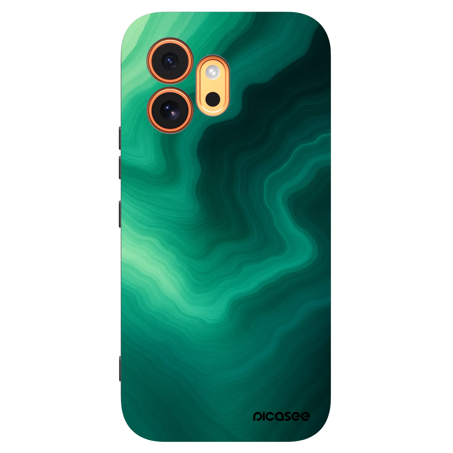 Picasee silikónový čierny obal pre Honor 600 - Malachite
