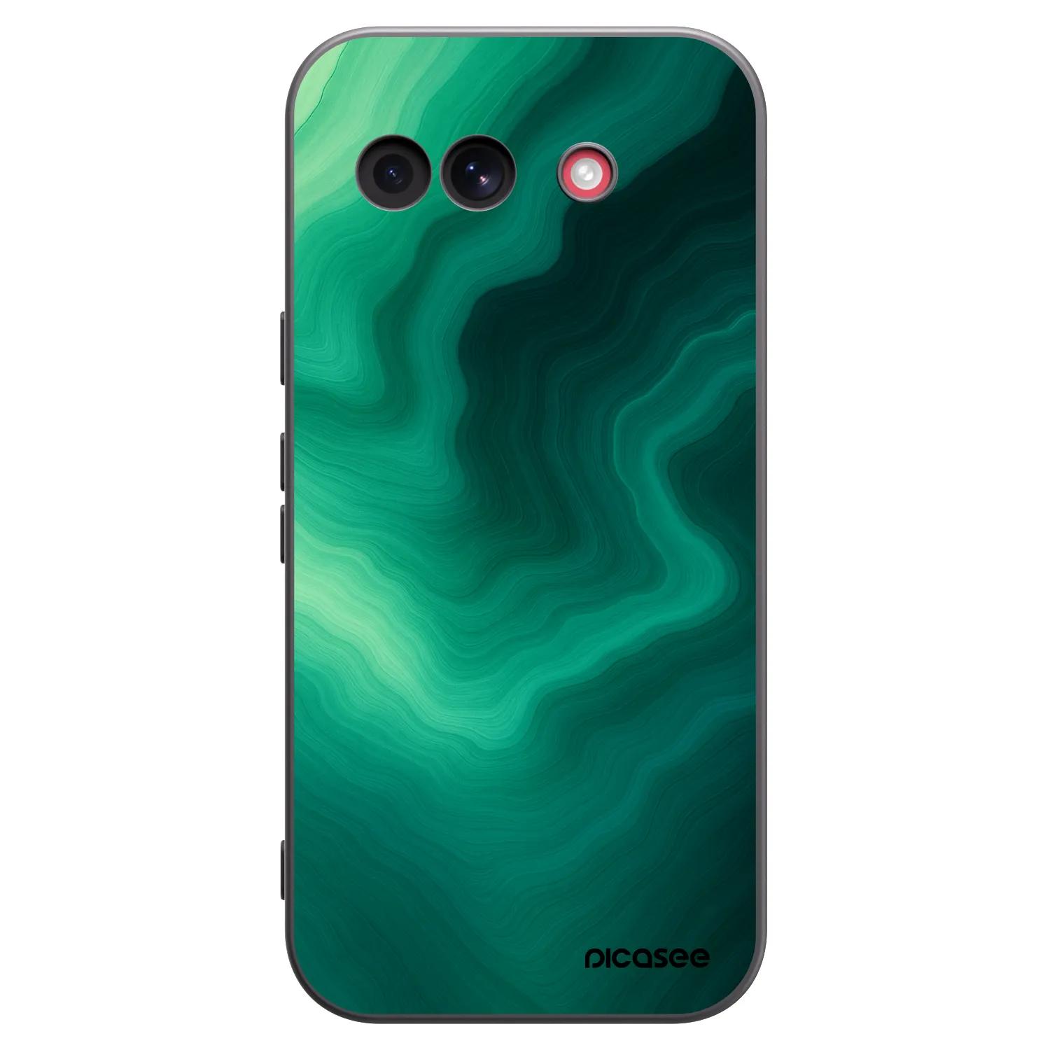 Picasee silikónový čierny obal pre Google Pixel 10a - Malachite