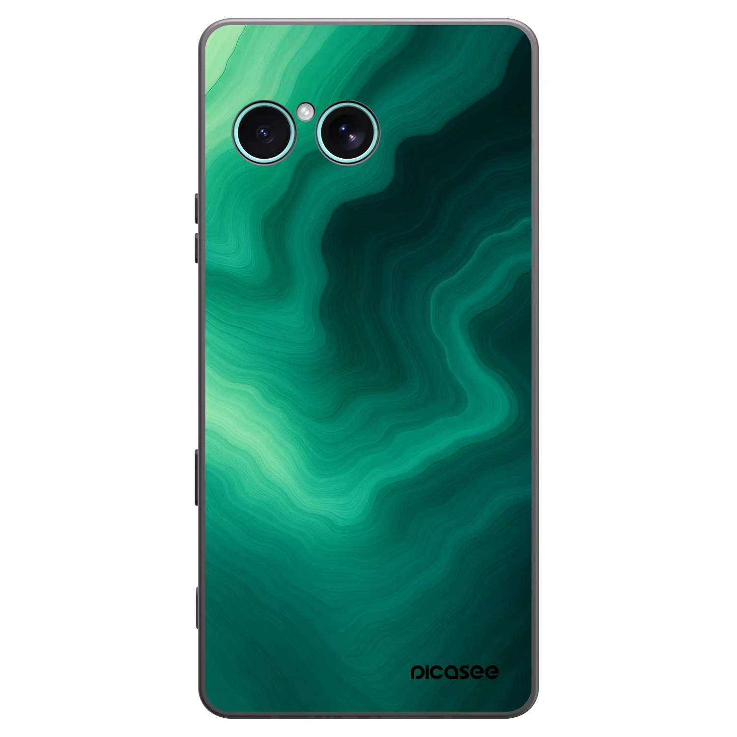 Picasee silikónový čierny obal pre Sony Xperia 10 VII - Malachite