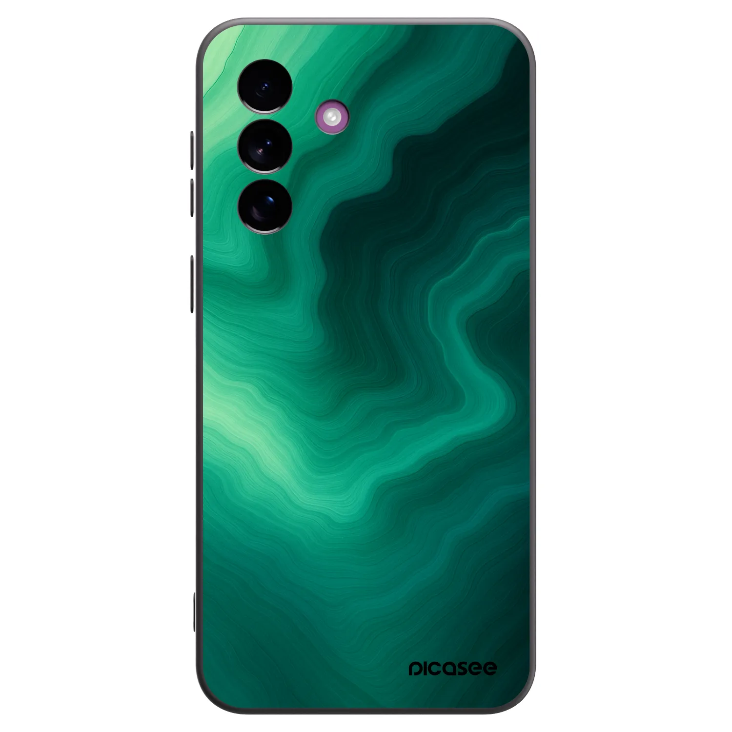 Picasee silikónový čierny obal pre Samsung Galaxy A37 - Malachite
