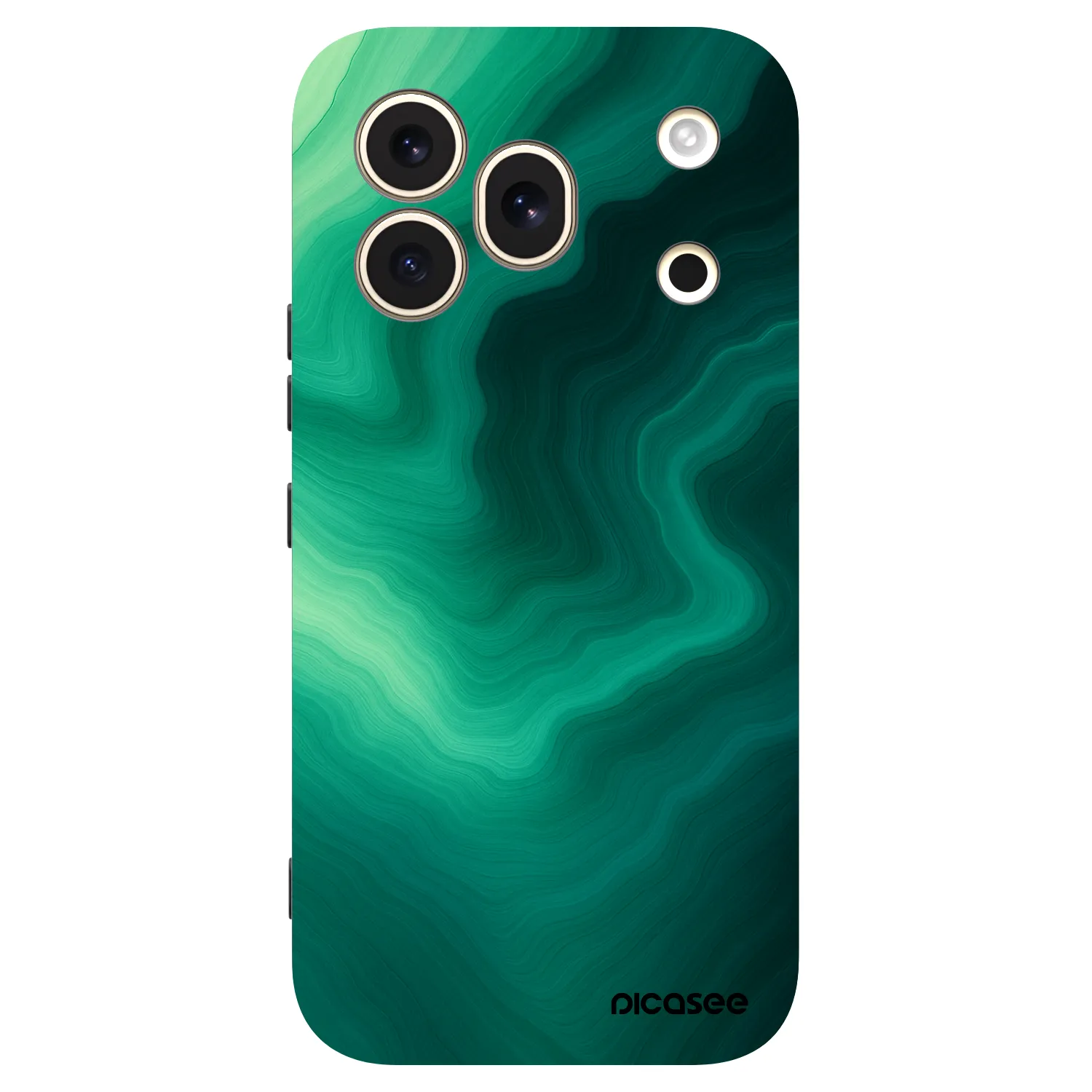 Picasee silikónový čierny obal pre Honor 600 Pro - Malachite