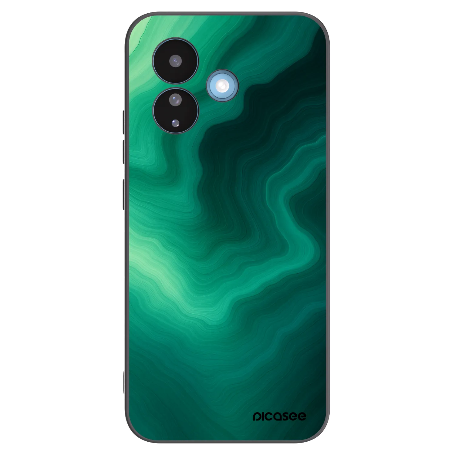 Picasee silikónový čierny obal pre Xiaomi Redmi Note 17 Pro 5G - Malachite