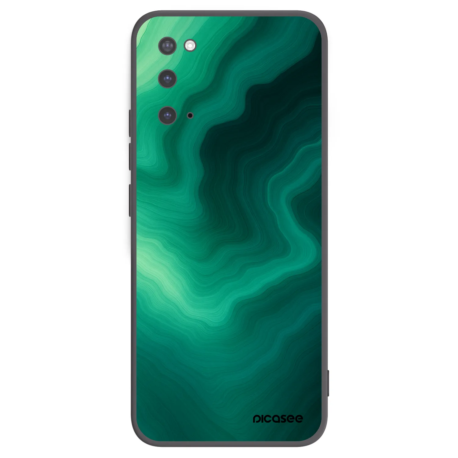 Picasee silikónový čierny obal pre Samsung Galaxy S20 G980F - Malachite