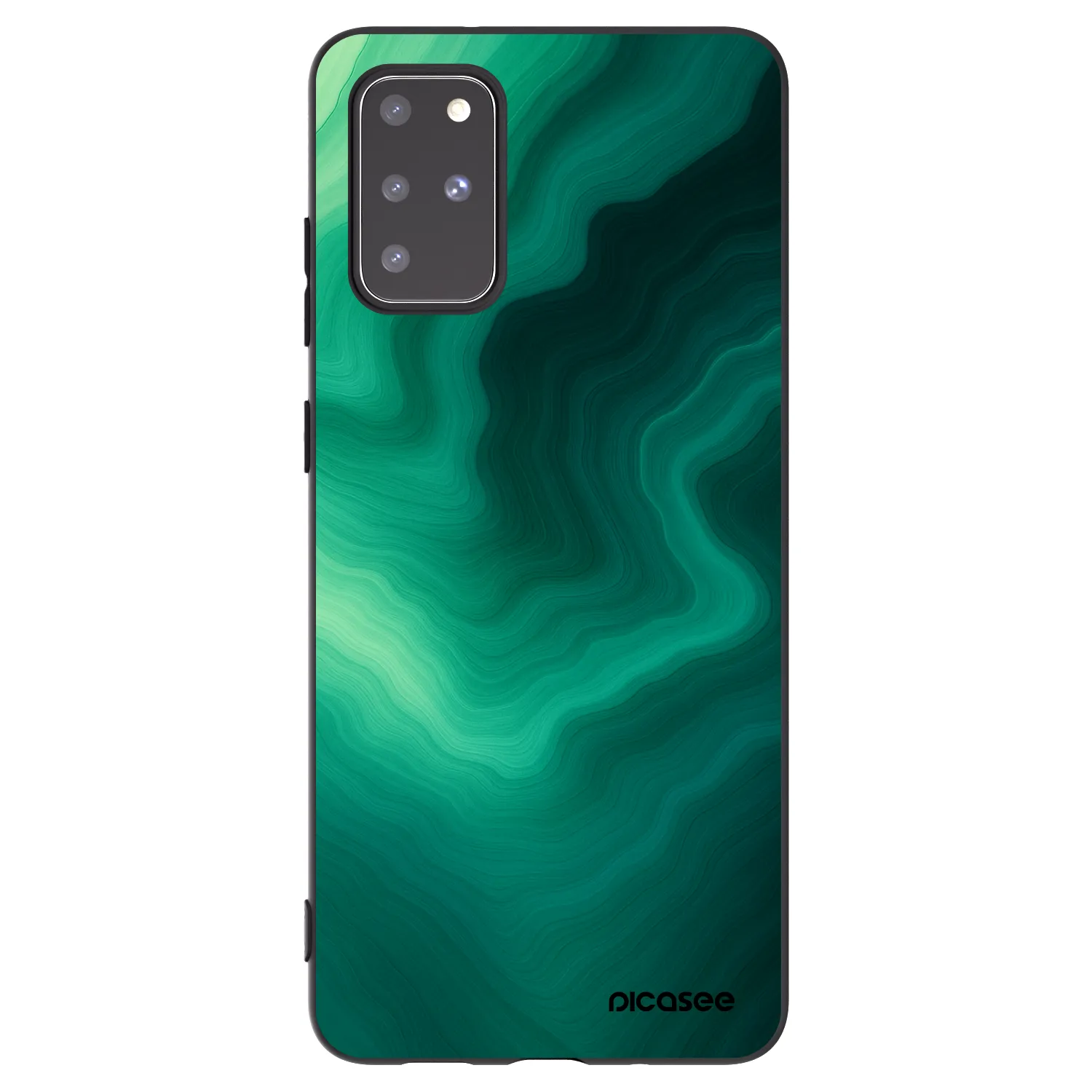 Picasee silikónový čierny obal pre Samsung Galaxy S20+ G985F - Malachite