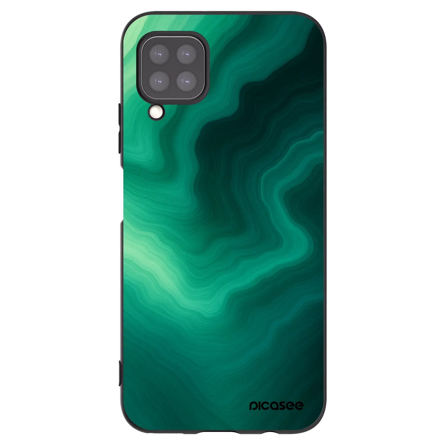 Picasee silikónový čierny obal pre Huawei P40 Lite - Malachite