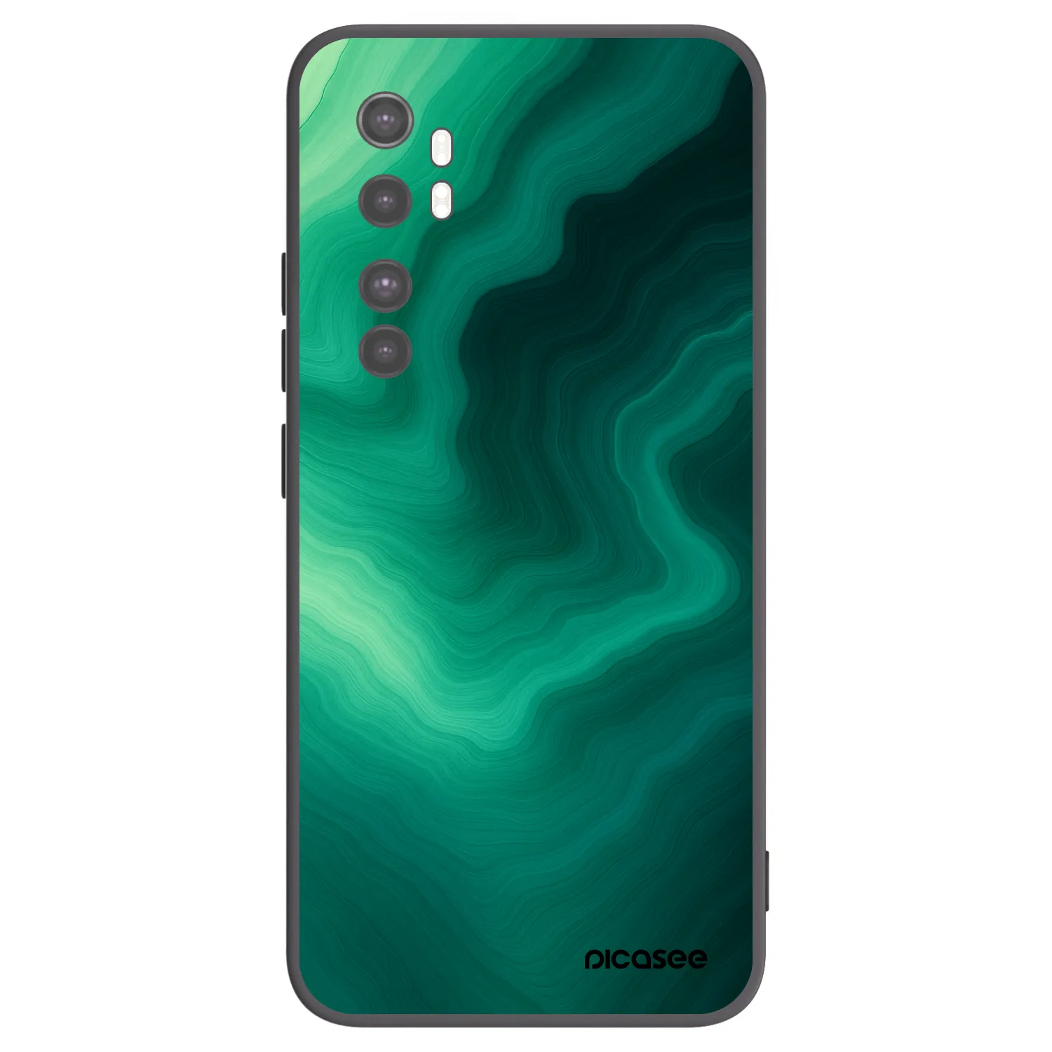 Picasee silikónový čierny obal pre Xiaomi Mi Note 10 Lite - Malachite