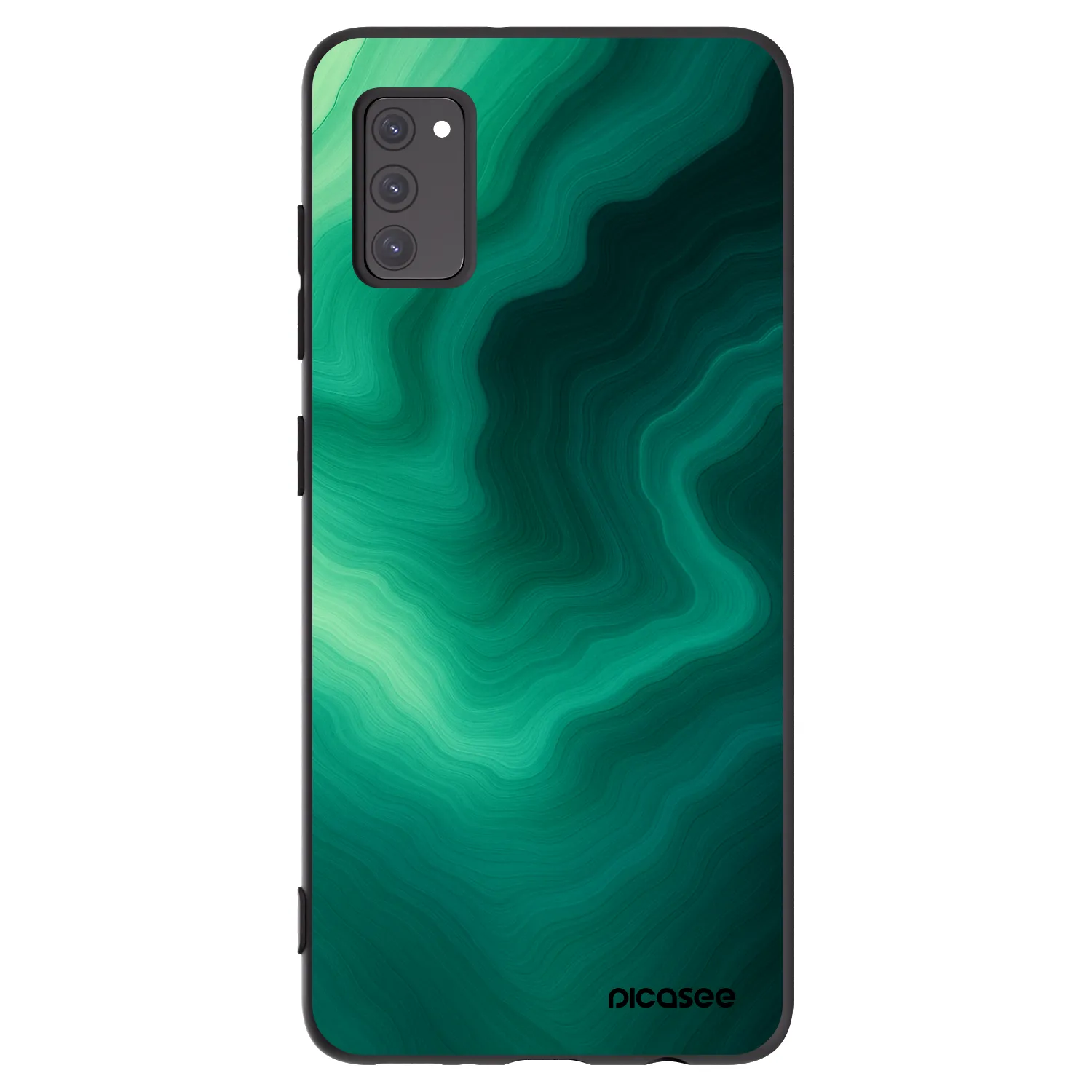 Picasee silikónový čierny obal pre Samsung Galaxy A41 A415F - Malachite