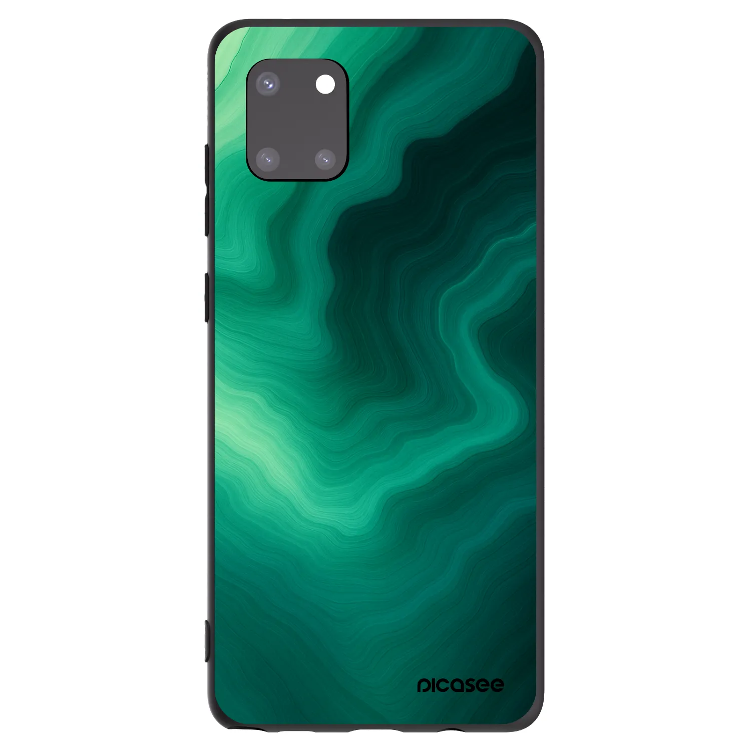 Picasee silikónový čierny obal pre Samsung Galaxy Note 10 Lite N770F - Malachite