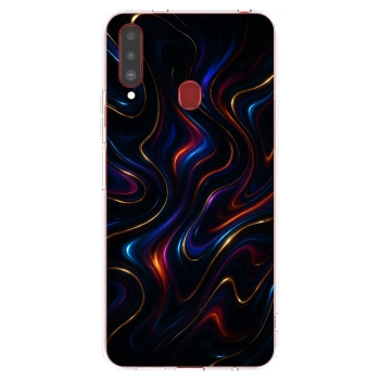 Picasee silikónový prehľadný obal pre Samsung Galaxy A20s - Noir