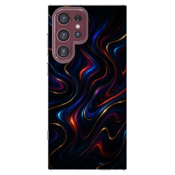 Picasee silikónový prehľadný obal pre Samsung Galaxy S22 Ultra 5G - Noir