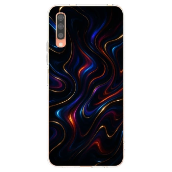 Picasee silikónový prehľadný obal pre Samsung Galaxy A70 A705F - Noir