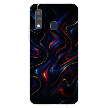 Picasee silikónový prehľadný obal pre Samsung Galaxy A40 A405F - Noir