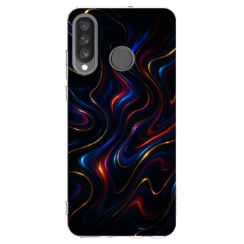 Picasee silikónový prehľadný obal pre Huawei P30 Lite - Noir