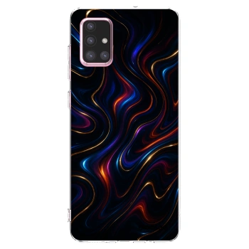 Picasee silikónový prehľadný obal pre Samsung Galaxy A71 A715F - Noir