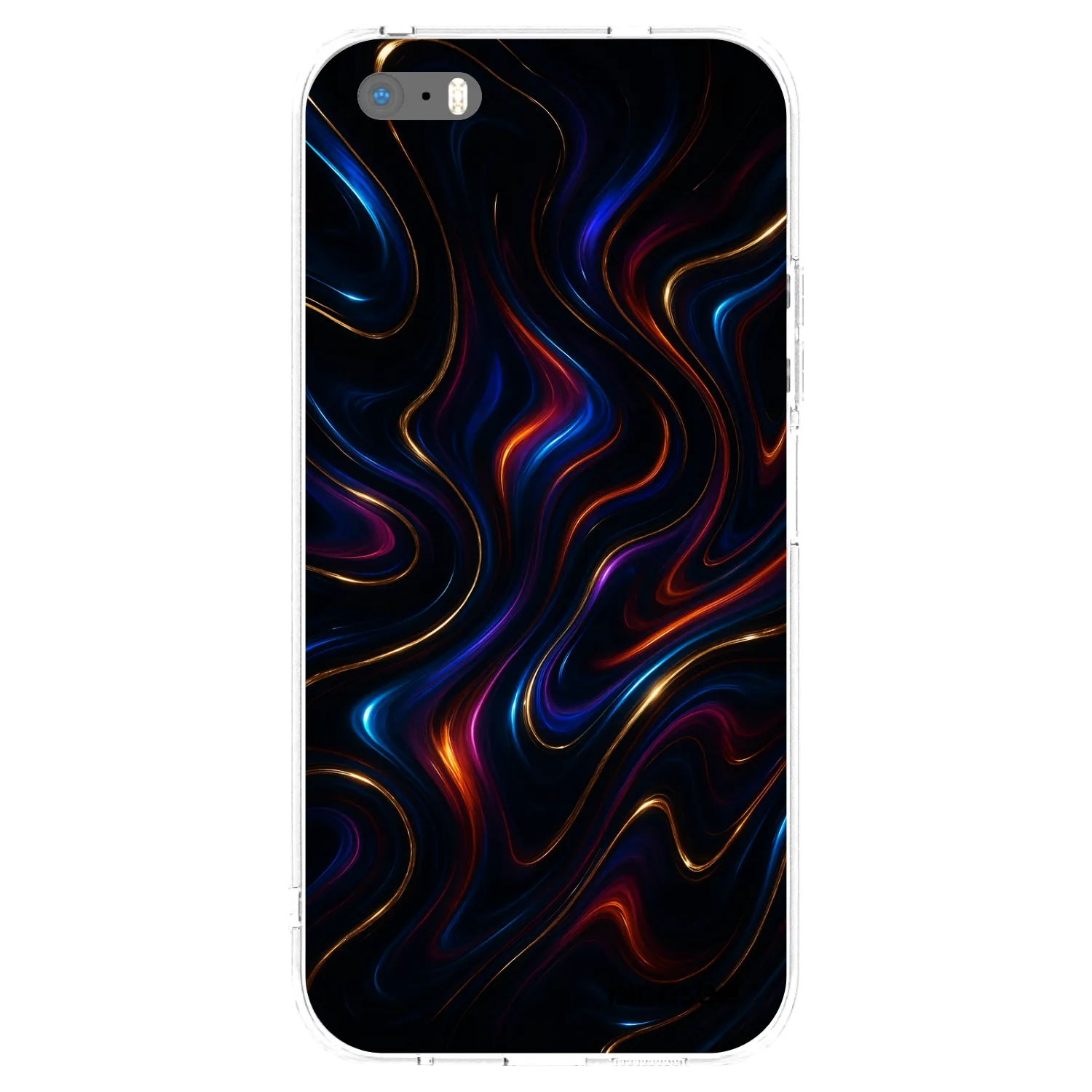 Picasee silikónový prehľadný obal pre Apple iPhone 5/5S/SE - Noir