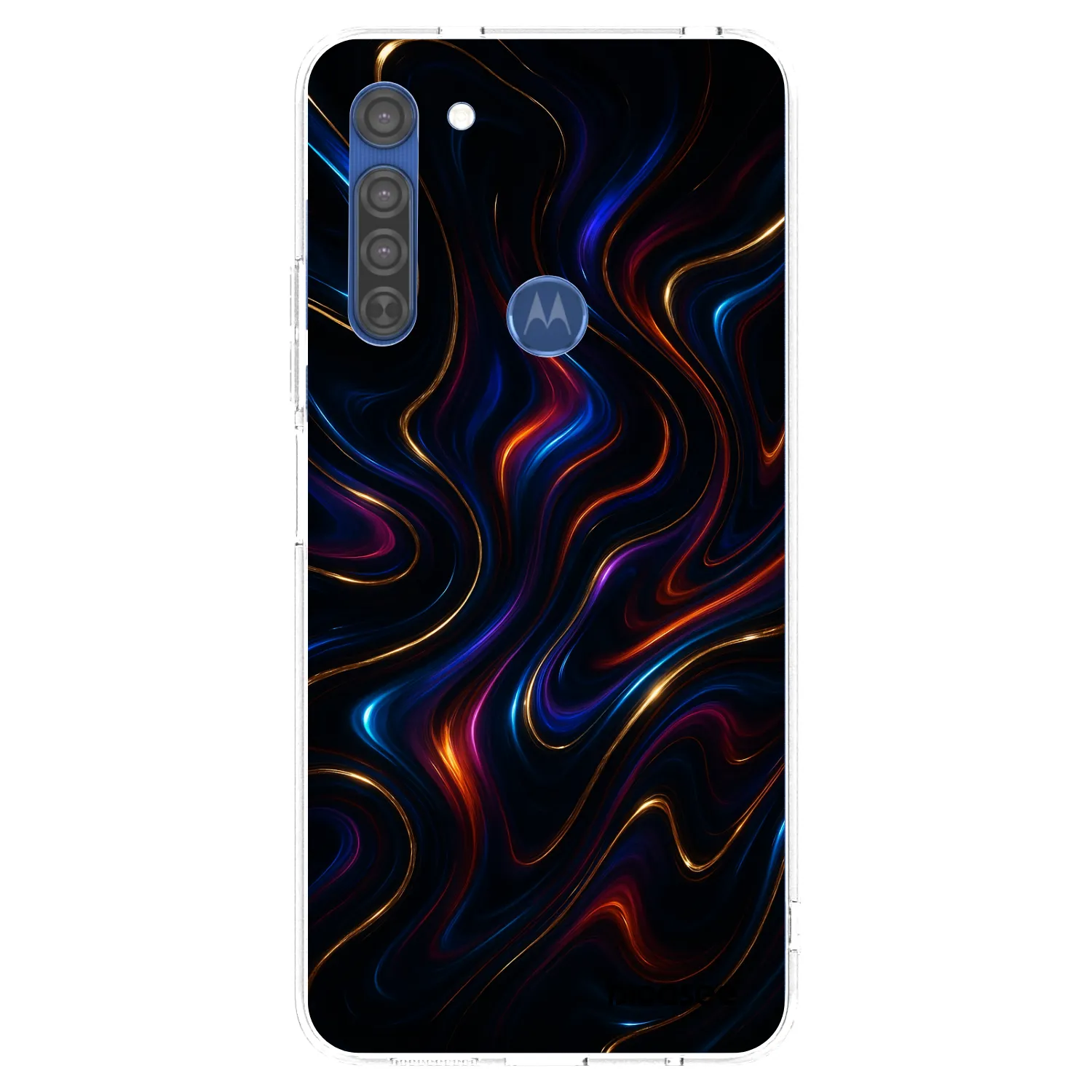 Picasee silikónový prehľadný obal pre Motorola Moto G8 - Noir