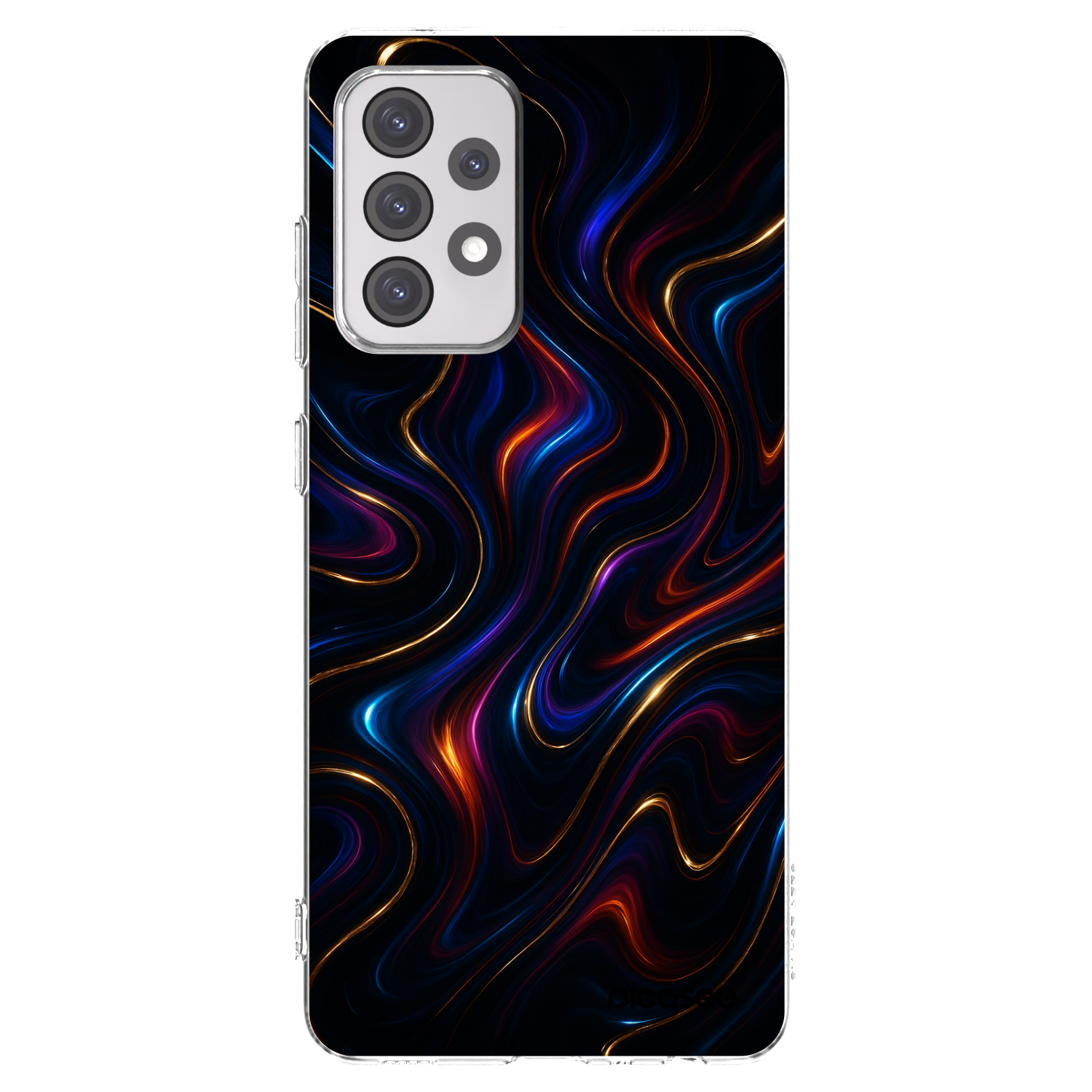 Picasee silikónový prehľadný obal pre Samsung Galaxy A52 5G A525F - Noir