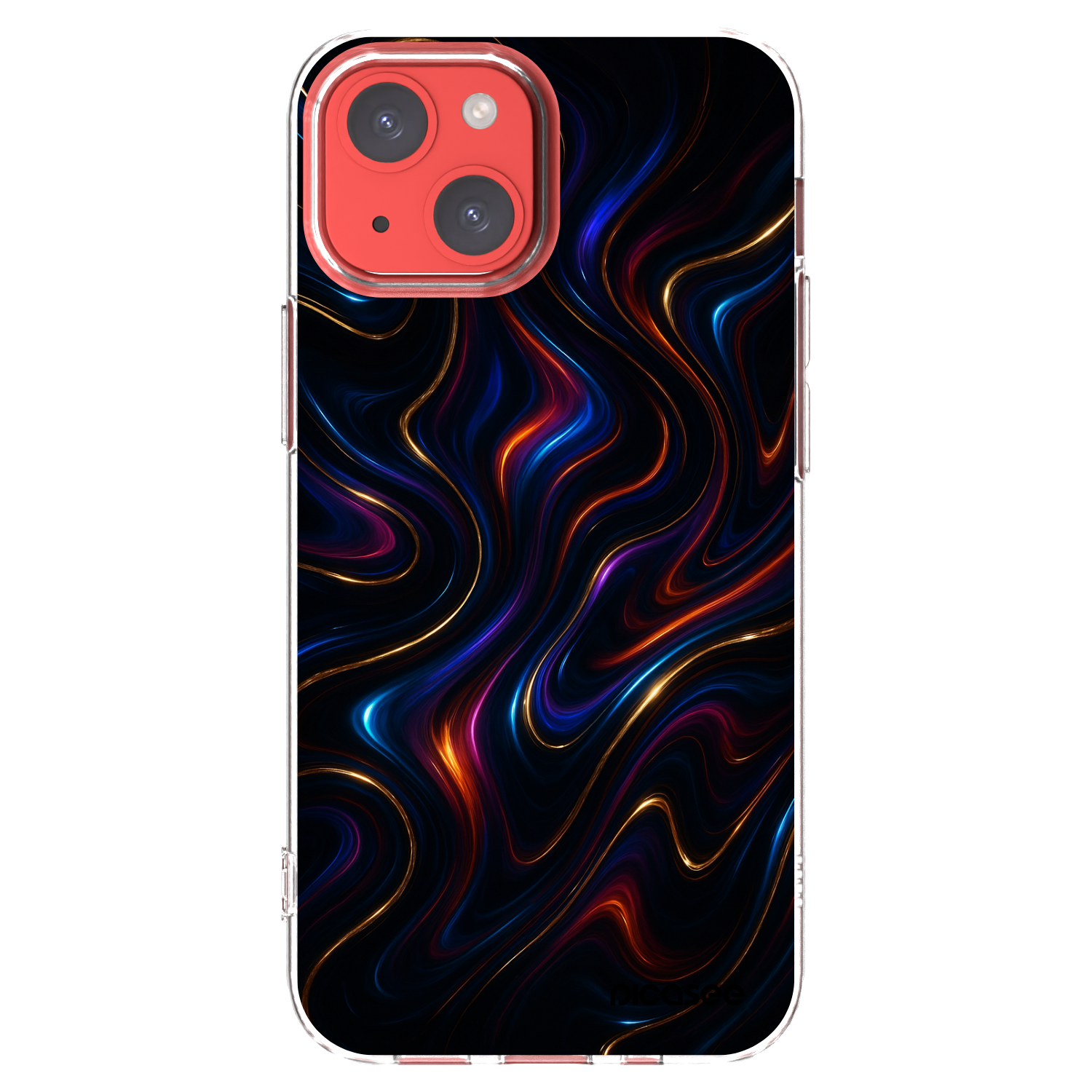 Picasee silikónový prehľadný obal pre Apple iPhone 13 mini - Noir