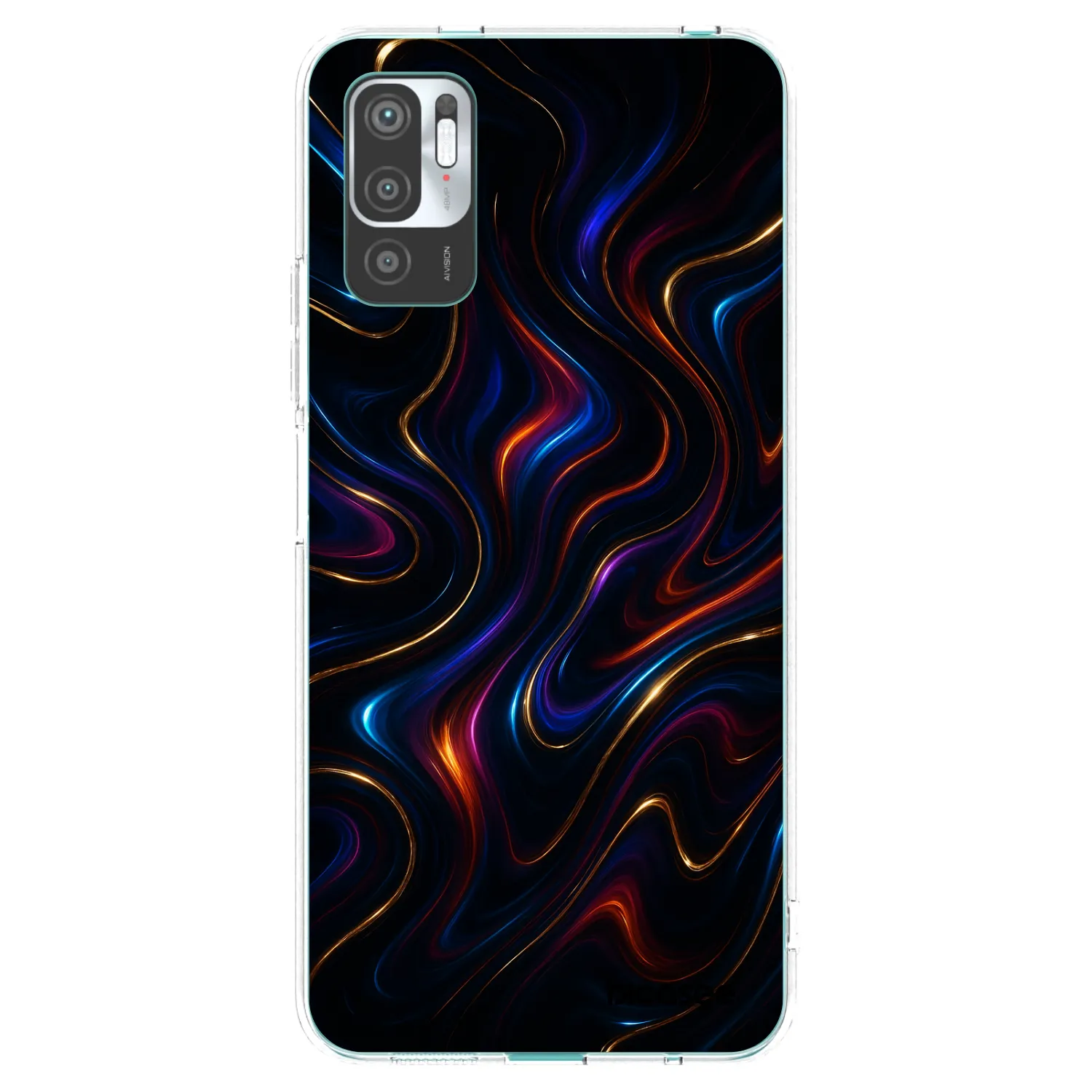 Picasee silikónový prehľadný obal pre Xiaomi Redmi Note 10 5G - Noir