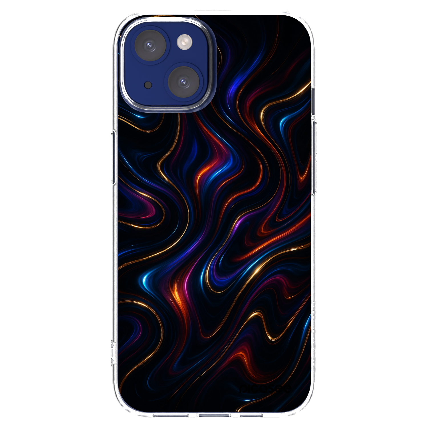 Silikónový prehľadný obal pre Apple iPhone 14 - Noir