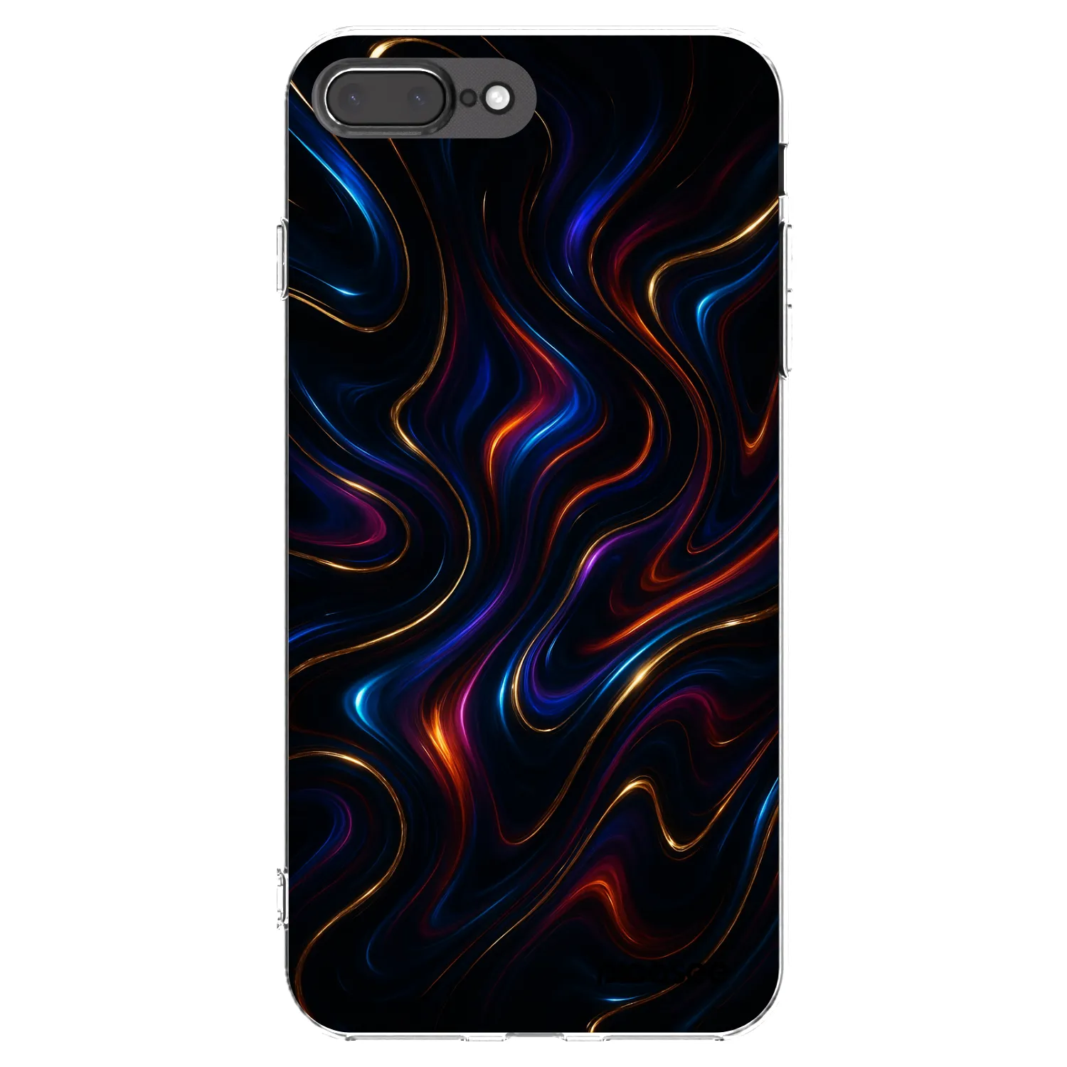 Picasee silikónový prehľadný obal pre Apple iPhone 8 Plus - Noir
