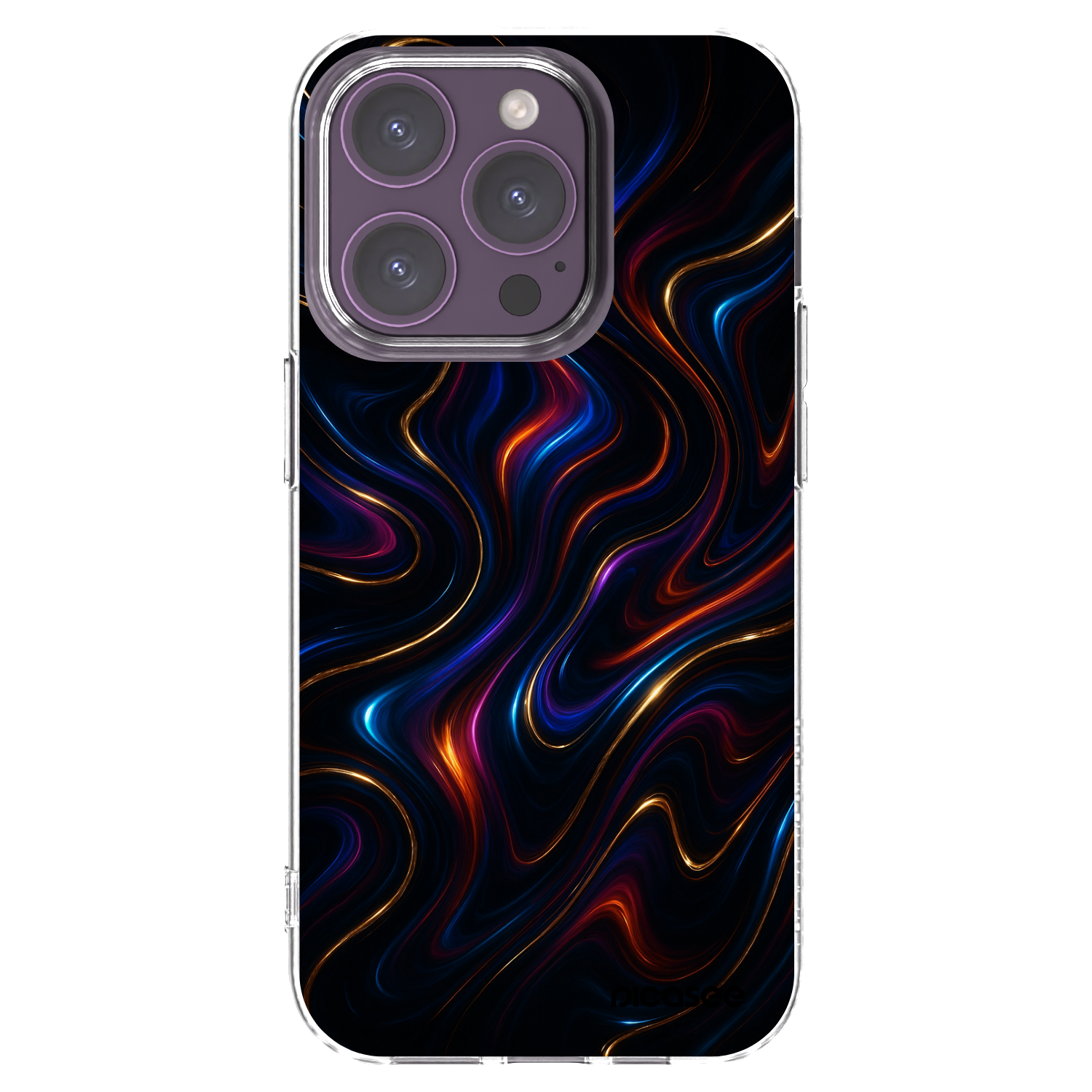 Picasee silikónový prehľadný obal pre Apple iPhone 14 Pro - Noir