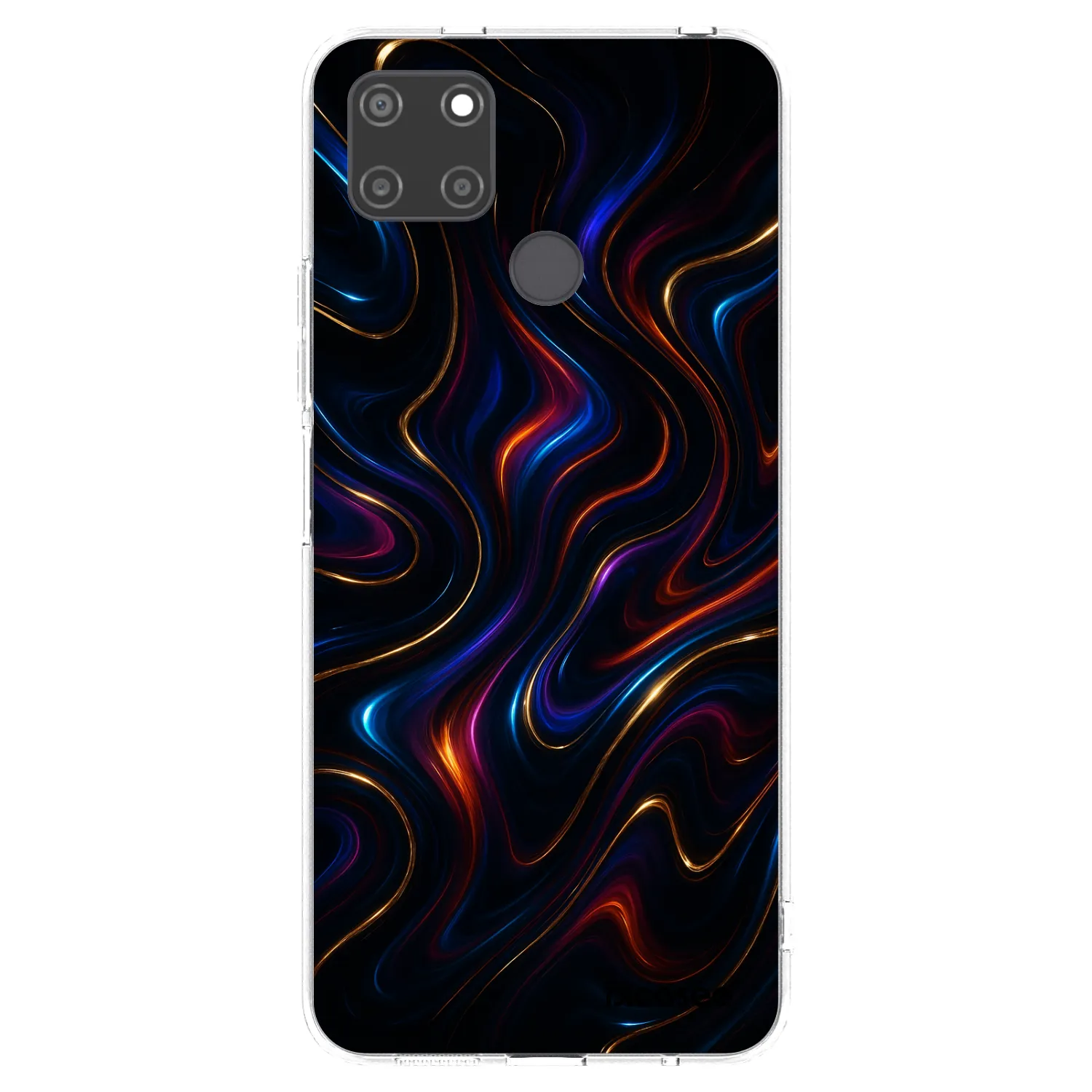 Picasee silikónový prehľadný obal pre Realme C21Y - Noir