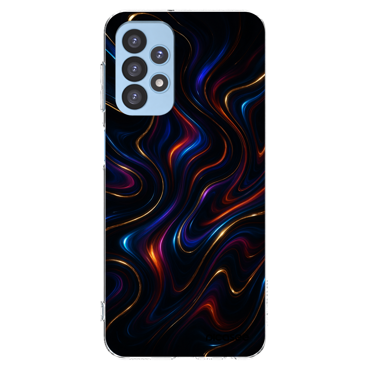Picasee silikónový prehľadný obal pre Samsung Galaxy A23 A235F 4G - Noir